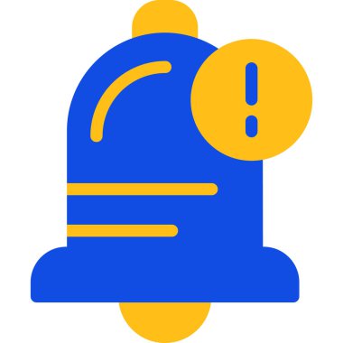 Alarm çanı simgesi. Basit illüstrasyon