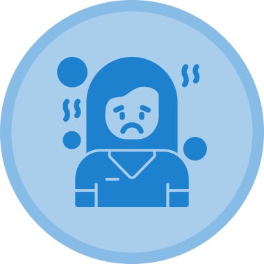 humma hastası simgesi, vektör illüstrasyonu