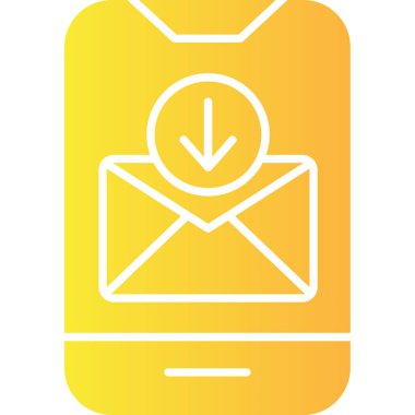 mobil e- posta simgesi vektör çizimi