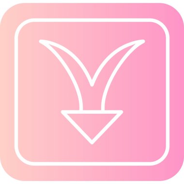 ok simgesinin vektör illüstrasyonu