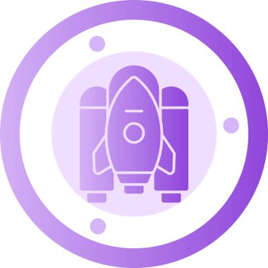 Roket simge vektör çizim