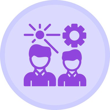 Fikir Vektörü Kabartma Simgesi Tasarımı