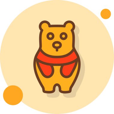 hayvan ayı memelisi simgesi - taslak biçiminde