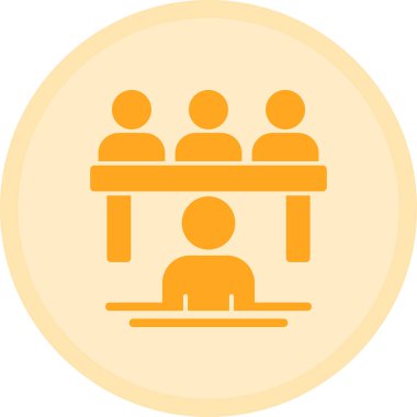 Çember içinde insan simgesinin vektör illüstrasyonu