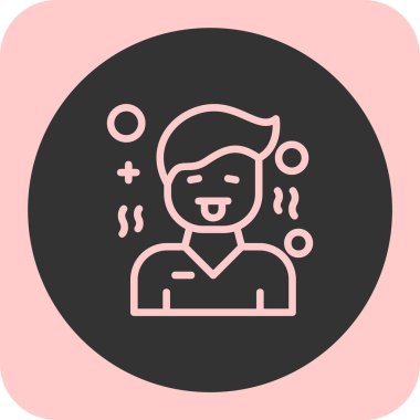 trend biçimi izole edilmiş arkaplanda avatar adam simgesi