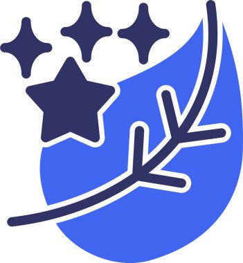 Bir yıldız simgesinin vektör illüstrasyonu