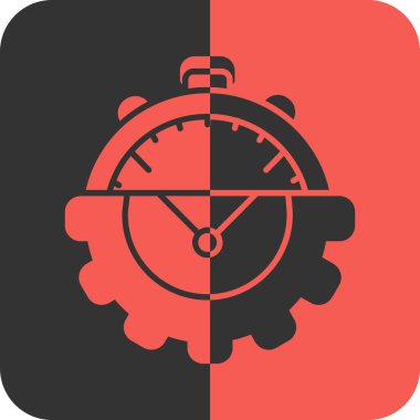 Beyaz arka plan üzerinde saat işareti izole saat simge vektör