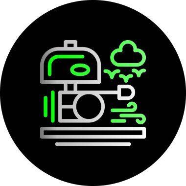 Bir bulut simgesinin vektör illüstrasyonu