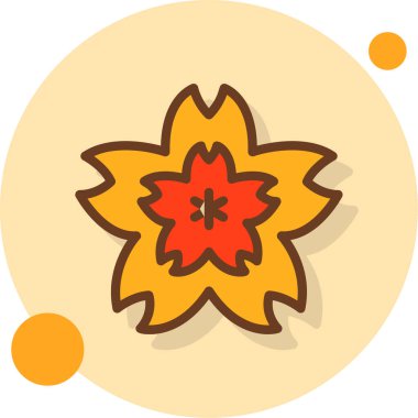 çiçek simgesi vektör illüstrasyonu