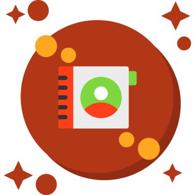 düz dizayn vektör simgesi.