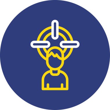 Sırt çantalı bir adamın vektör çizimi