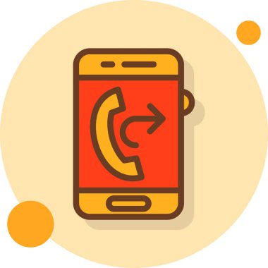 Düz biçimli çağrı iletişim simgesi