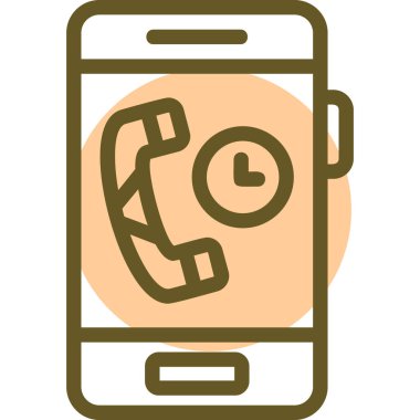 cep telefonu ikonu vektör illüstrasyonu