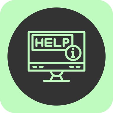 yardım web vektör simgesi