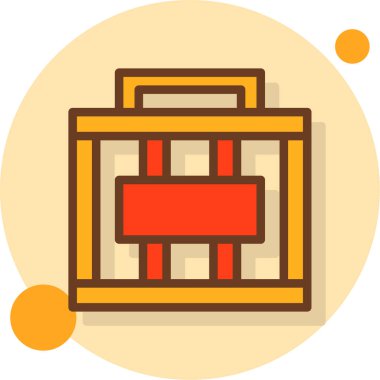 Istakoz tuzağı Gölge Çemberi web simgesi, vektör illüstrasyonu