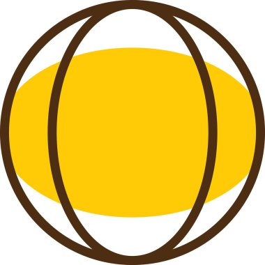 Paskalya yumurtası simgesi, basit vektör illüstrasyonu