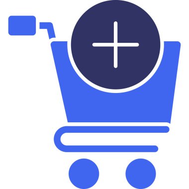 alışveriş simgesi vektör illüstrasyonu