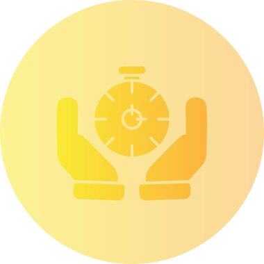 Saat simgesi vektör illüstrasyonu