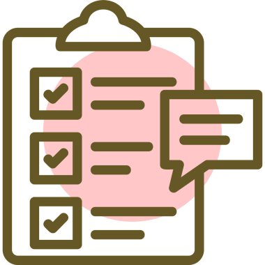 kontrol listesi simgesi, vektör illüstrasyonu