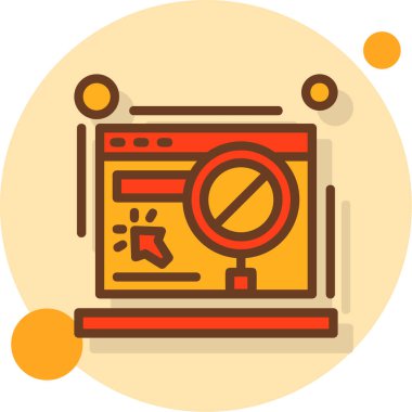 İnternet pazarlama reklam simgesi doldurulmuş ana hatları biçiminde