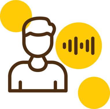 Adamım. Web simgesi basit illüstrasyon