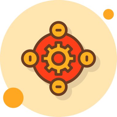 Dişliler. Web simgesi basit tasarım