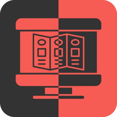 Modern eğitim ikonunun vektör illüstrasyonu