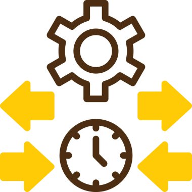 Sikke dişli ayarı simgesi doldurulmuş ana hatlar biçiminde