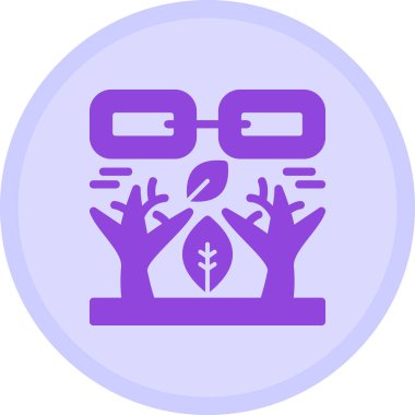 Tek bir izole edilmiş simgenin vektör illüstrasyonu