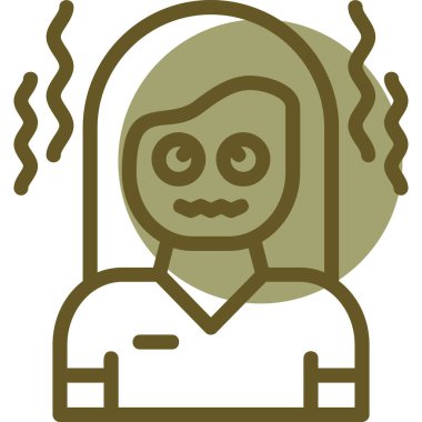 Ölü adam simgesi, vektör illüstrasyonu