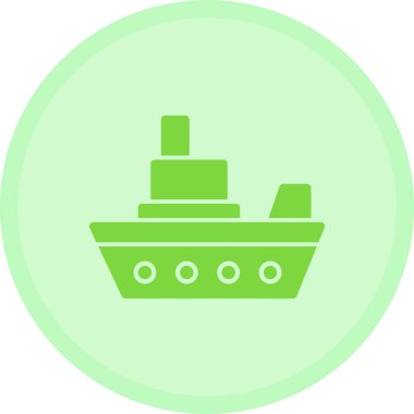 Gemi. Web simgesi basit illüstrasyon