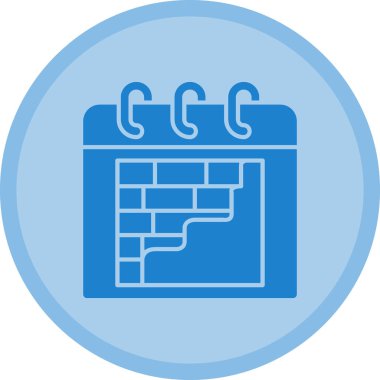 Takvim simgesi, vektör çizimi