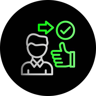 vektör müşteri simgesi çizimi