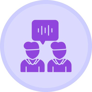 Bir sohbet simgesinin vektör illüstrasyonu