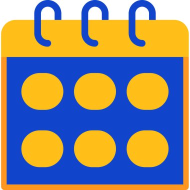 Takvim. Web simgesi basit illüstrasyon