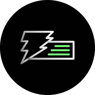 Beyaz arkaplandaki vektör aydınlatma düzlüğü simgesi