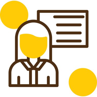 Bir insan simgesinin vektör illüstrasyonu