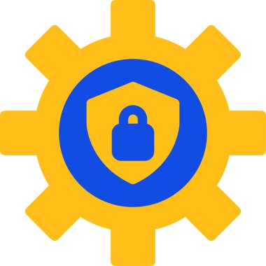 Güvenlik. Web simgesi basit illüstrasyon