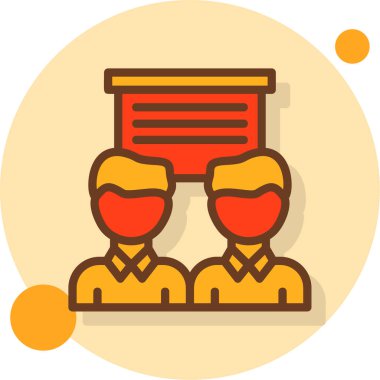 Bir çift simgesinin vektör illüstrasyonu