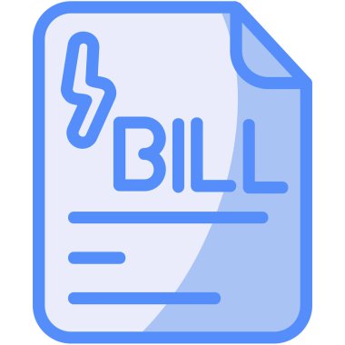 Bill simgesi vektör illüstrasyonu