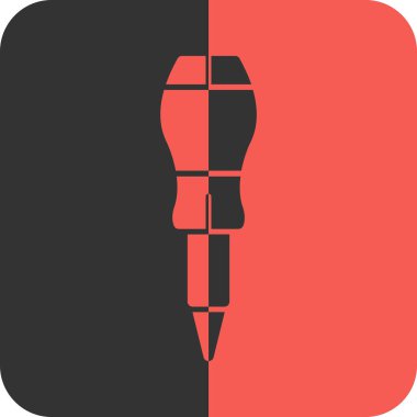 Fırça simgesi vektör illüstrasyonunu boya