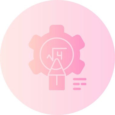 Bir dişli simgesini vektör çizim