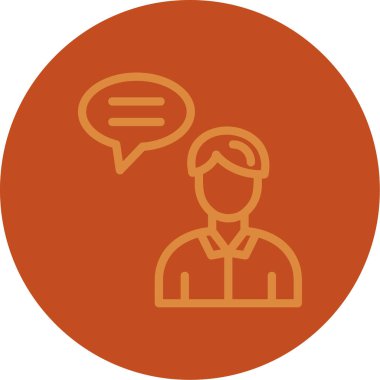 Kulaklıklı adam. Basit tasarım