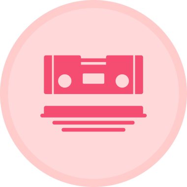 Teyp kasetiyle vektör çizim