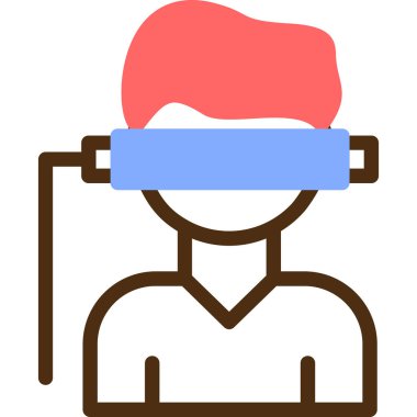 sanal gerçeklik modern simge, vektör illüstrasyonu