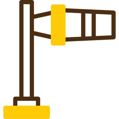 Sarı bayrak simgesi, düz stil