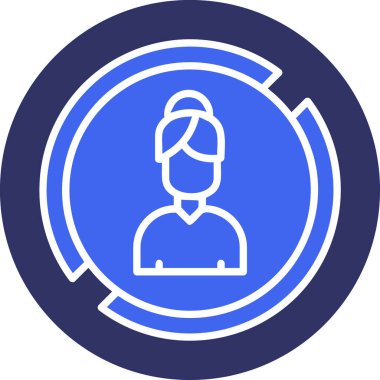 İnsan simgesinin vektör illüstrasyonu