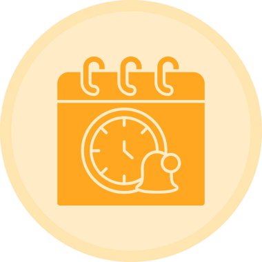 çalar saat simge vektör çizim