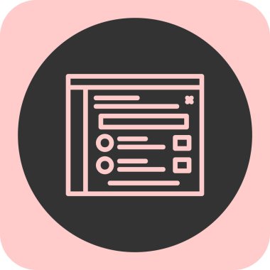 Belge simgesinin vektör illüstrasyonu