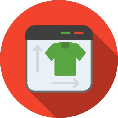 alışveriş t-shirt vektör simgesi